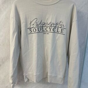 SoulCycle Bridgehampton Cream Womens Crewneck Sweater